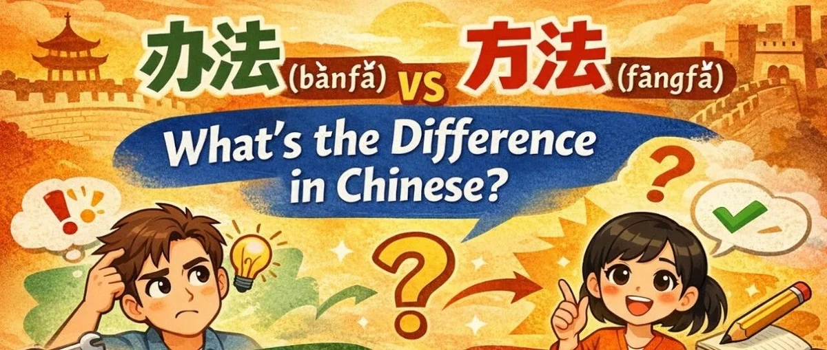 办法与方法 — illustrated Chinese learning guide