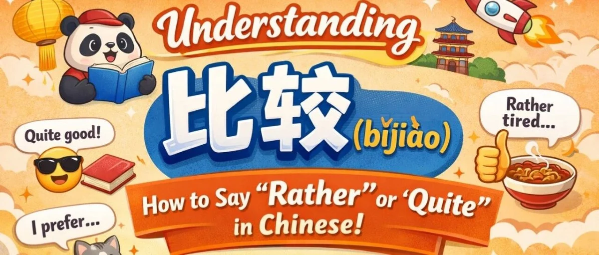 比较：相对程度与委婉表达 — illustrated Chinese learning guide
