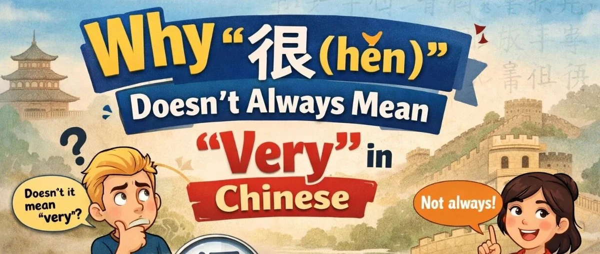 很：程度与形容词谓语 — illustrated Chinese learning guide