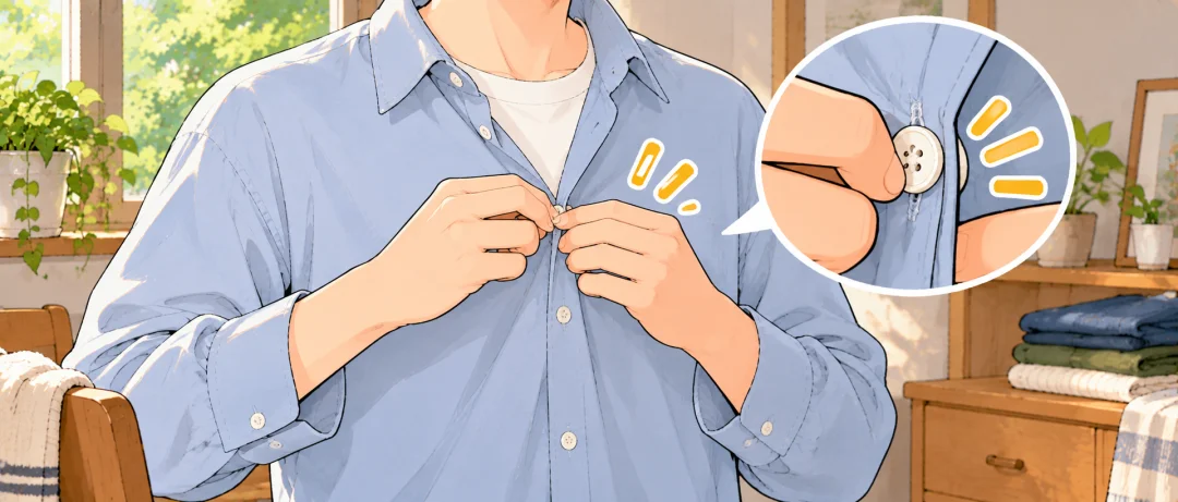 Chinese learning illustration: 2️⃣0️⃣ 扣 (kòu) — to fasten / button