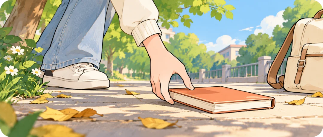 Chinese learning illustration: 4️⃣ 捡 (jiǎn) — to pick up from the ground