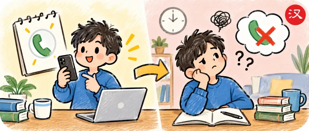 Chinese learning illustration: 本来要……