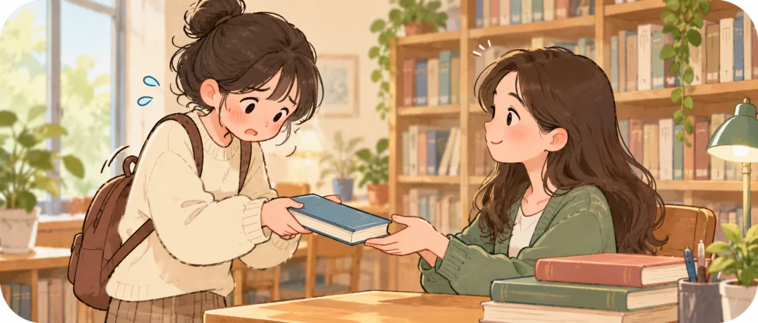 Chinese learning illustration: A common response to an apology