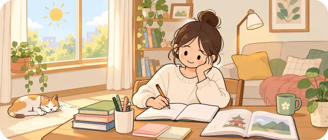 Chinese learning illustration: 🧩 1. The Basic Word Order
