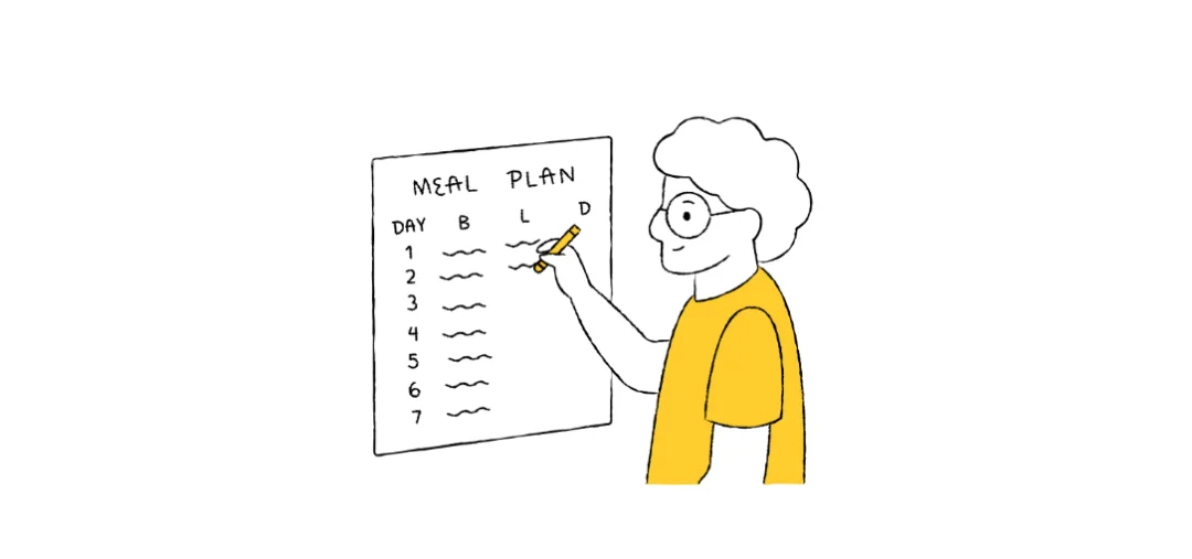 Chinese learning illustration: 我想重新考虑这个计划。