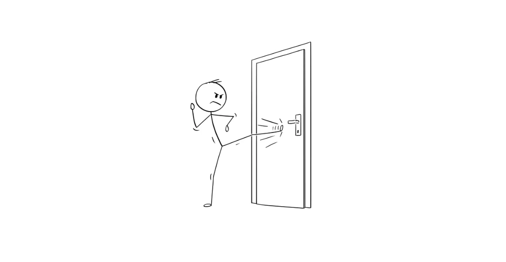 Chinese learning illustration: 进去 — get in