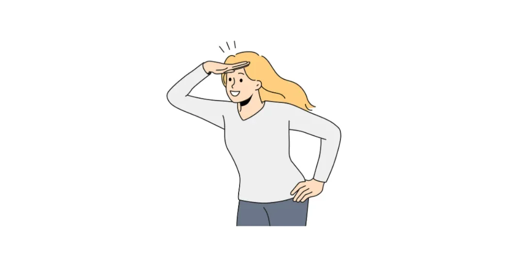 Chinese learning illustration: 1. 看 (kàn): Look, Watch, or Read