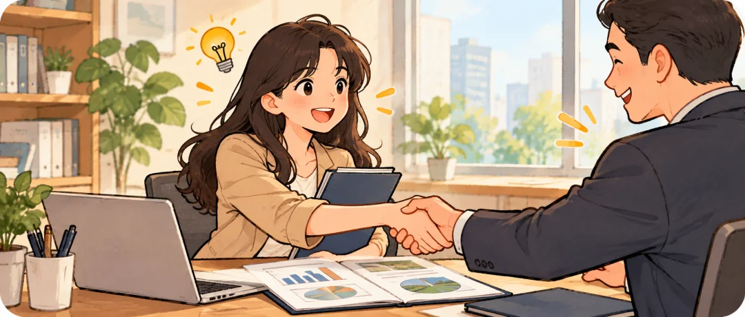 Chinese learning illustration: 凭自己的能力