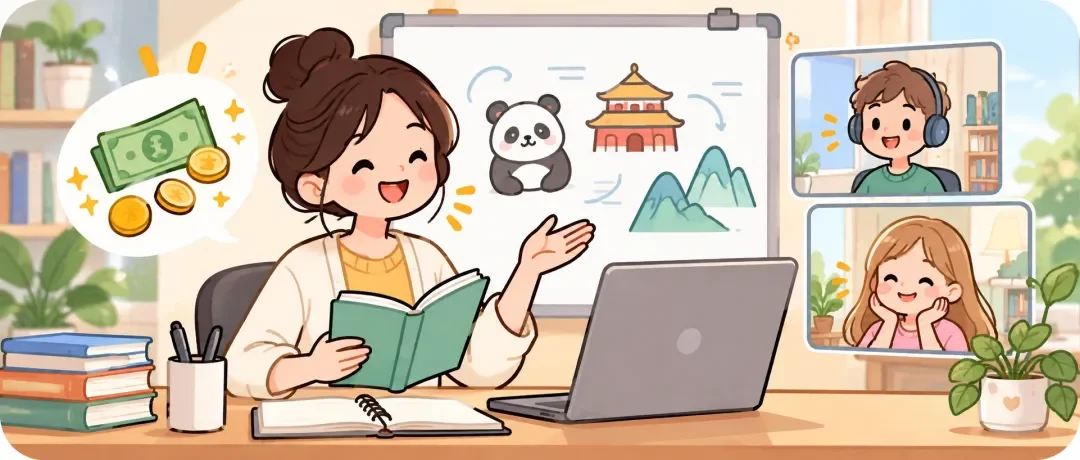 Chinese learning illustration: 靠 + person / thing / effort / activity
