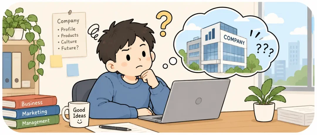 Chinese learning illustration: 我不太了解这家公司。