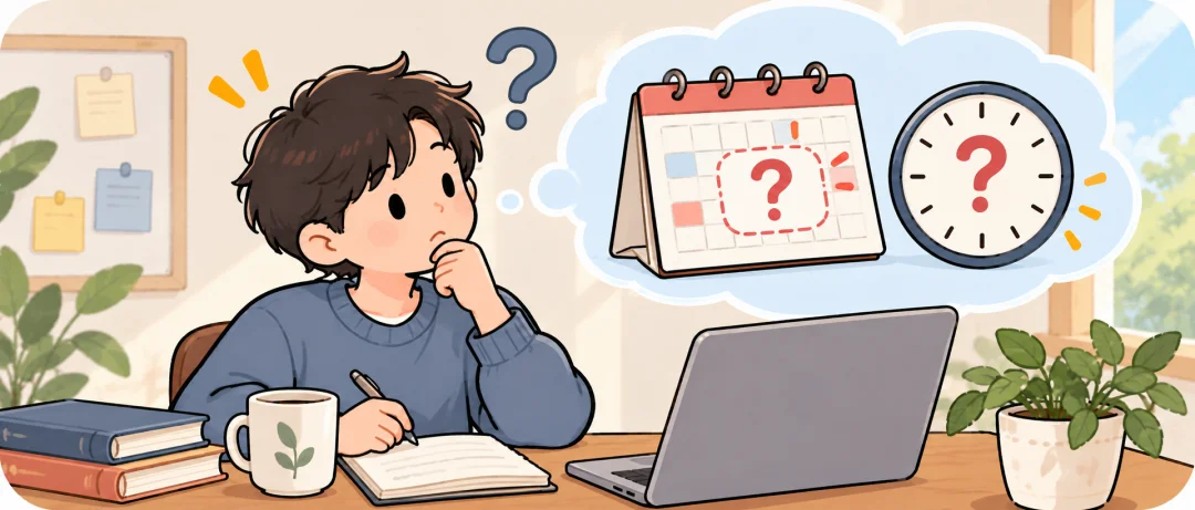 Chinese learning illustration: 我还不确定他去不去上海。