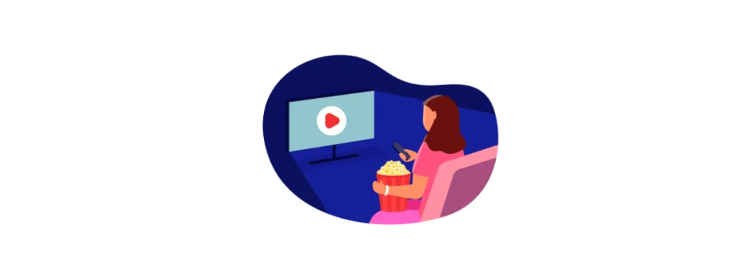 Chinese learning illustration: 我周末看看电影、听听音乐什么的。
