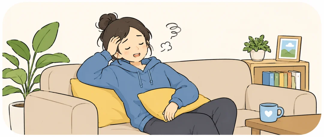 Chinese learning illustration: 7️⃣ 没啥 — “Nothing / Nothing Much”